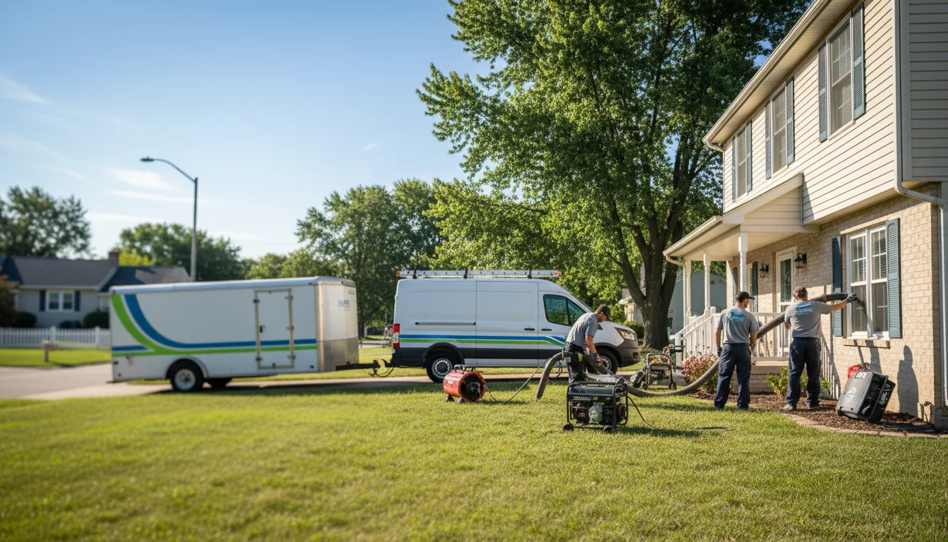 Flooded Basement Restoration And Cleanup With Repair in Princeton, IL near me